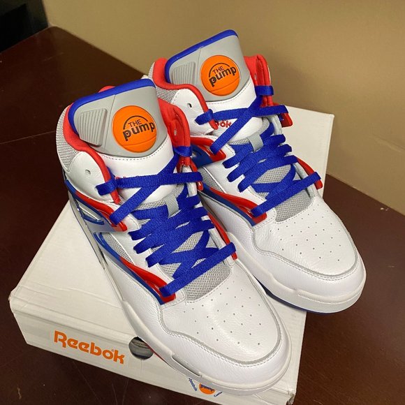 Reebok Mens White Pump Omni Zone 2 H01315 Lace Up Basketball Shoes Size US 8.5 - Picture 2 of 5